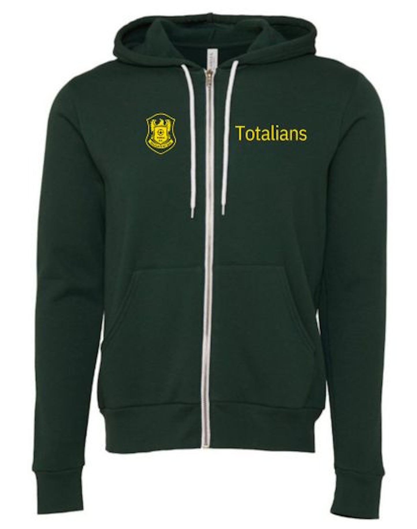 Green Retro Totalians Zip Hoodie